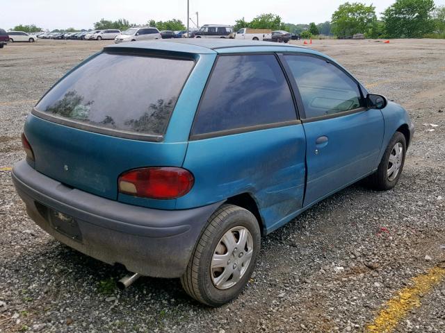 2C1MR2267V6757459 - 1997 GEO METRO BLUE photo 4