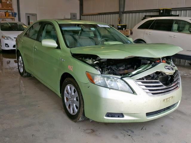 4T1BB46K89U063545 - 2009 TOYOTA CAMRY HYBR GREEN photo 1