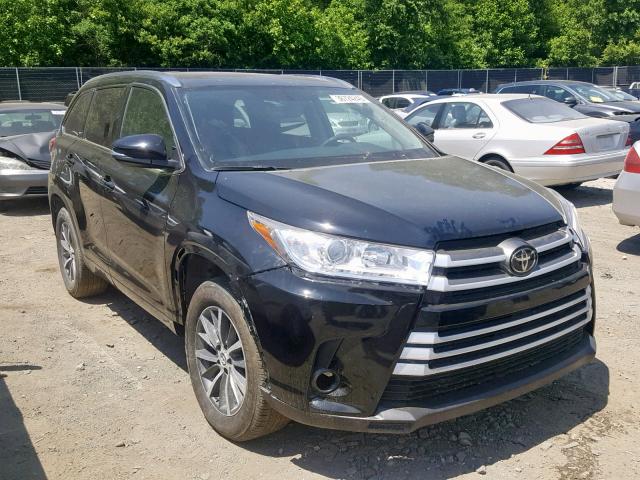 5TDJZRFH9JS839252 - 2018 TOYOTA HIGHLANDER BLACK photo 1