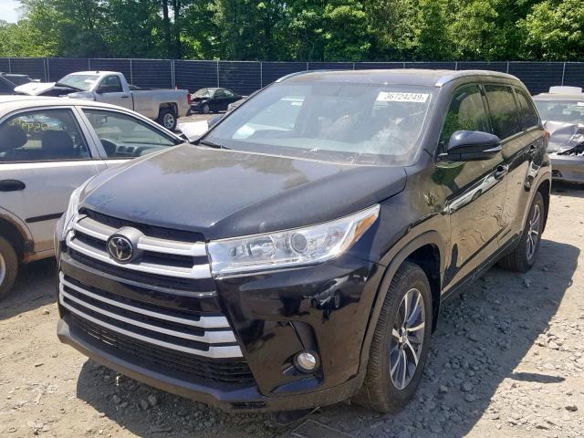 5TDJZRFH9JS839252 - 2018 TOYOTA HIGHLANDER BLACK photo 2