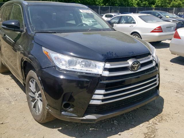 5TDJZRFH9JS839252 - 2018 TOYOTA HIGHLANDER BLACK photo 9