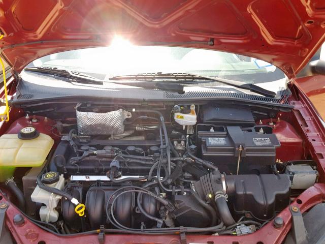 1FAHP34N57W170048 - 2007 FORD FOCUS ZX4 MAROON photo 7