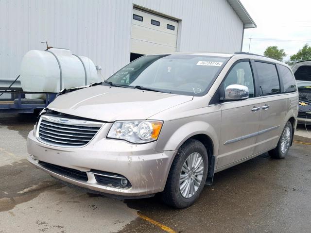 2C4RC1CG2CR245423 - 2012 CHRYSLER TOWN & COU TAN photo 2