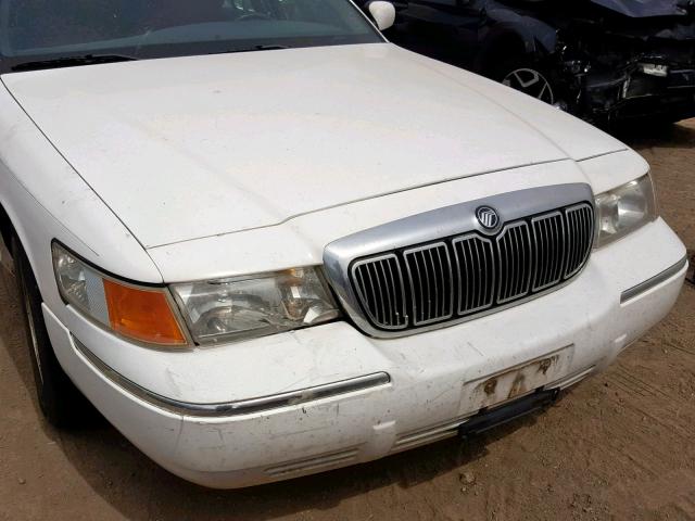 2MEFM74W4XX623766 - 1999 MERCURY GRAND MARQ WHITE photo 9