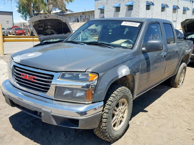 1GTH6MFE0C8145668 - 2012 GMC CANYON SLE GRAY photo 2