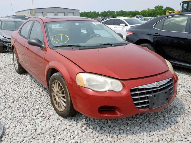 1C3EL56R64N245687 - 2004 CHRYSLER SEBRING LX RED photo 1