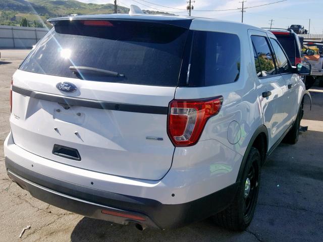 1FM5K8ARXHGE02764 - 2017 FORD EXPLORER P WHITE photo 4