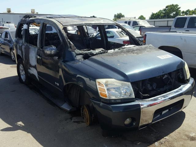 5N1AA08A85N727813 - 2005 NISSAN ARMADA SE GREEN photo 1