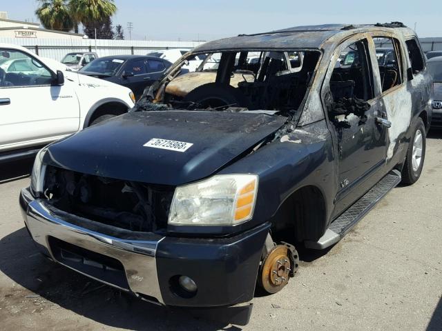 5N1AA08A85N727813 - 2005 NISSAN ARMADA SE GREEN photo 2