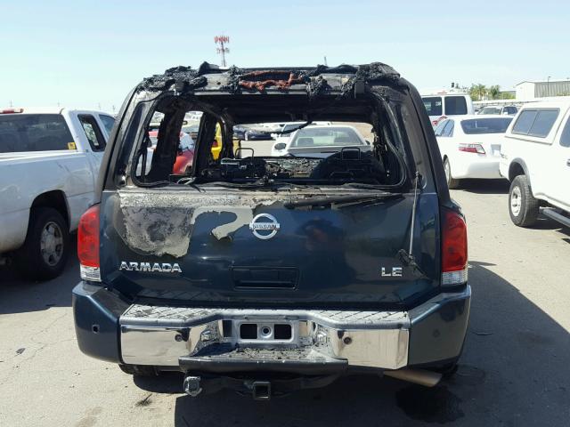 5N1AA08A85N727813 - 2005 NISSAN ARMADA SE GREEN photo 9