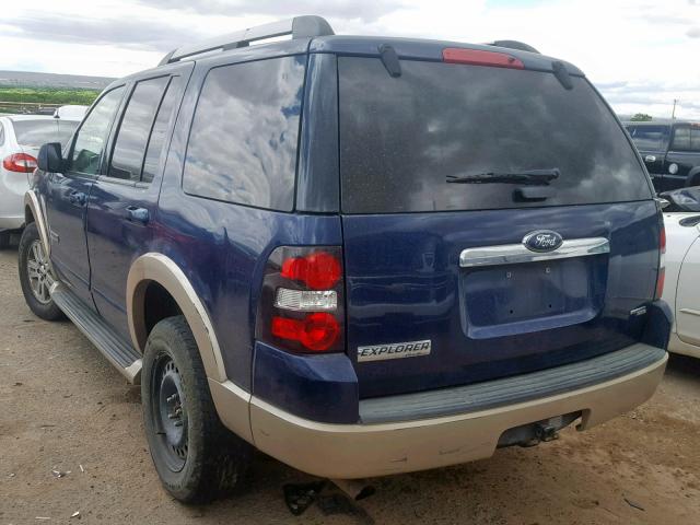 1FMEU64E26UB32953 - 2006 FORD EXPLORER E BLUE photo 3