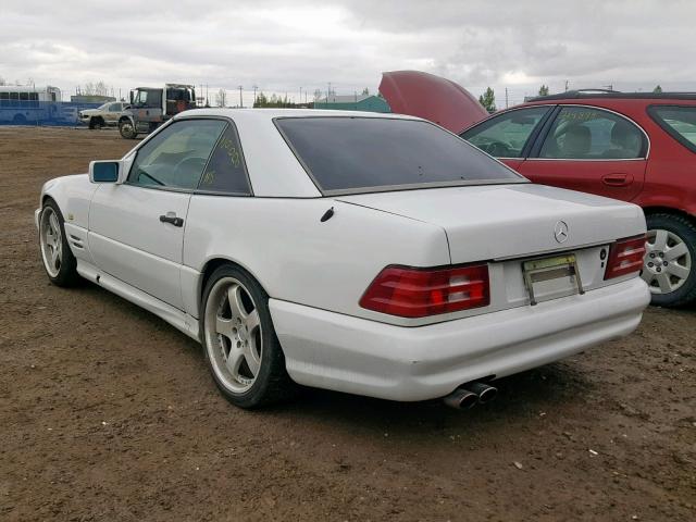 WDB1290671F097748 - 1994 MERCEDES-BENZ SL500R WHITE photo 3