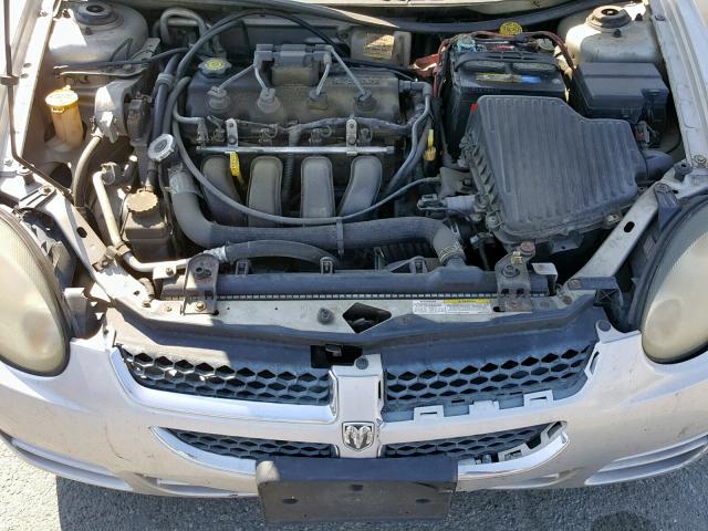 1B3ES26C53D107508 - 2003 DODGE NEON SE SILVER photo 7