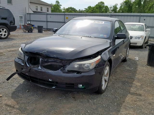 WBANF33537CS40307 - 2007 BMW 525 XI BLACK photo 2