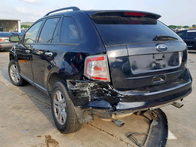 2FMDK48C68BA29817 - 2008 FORD EDGE SEL BLUE photo 3