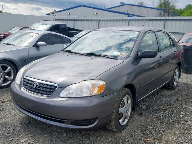 2T1BR32E58C934830 - 2008 TOYOTA COROLLA CE GRAY photo 2