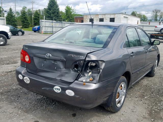 2T1BR32E58C934830 - 2008 TOYOTA COROLLA CE GRAY photo 4