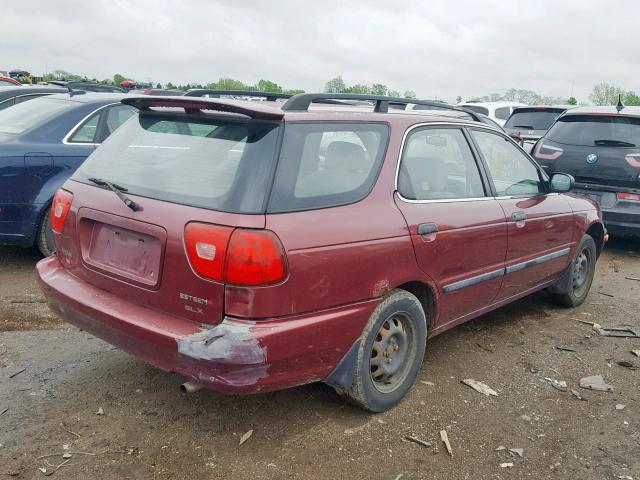 JS2GB31W4W5144293 - 1998 SUZUKI ESTEEM GL BURGUNDY photo 4