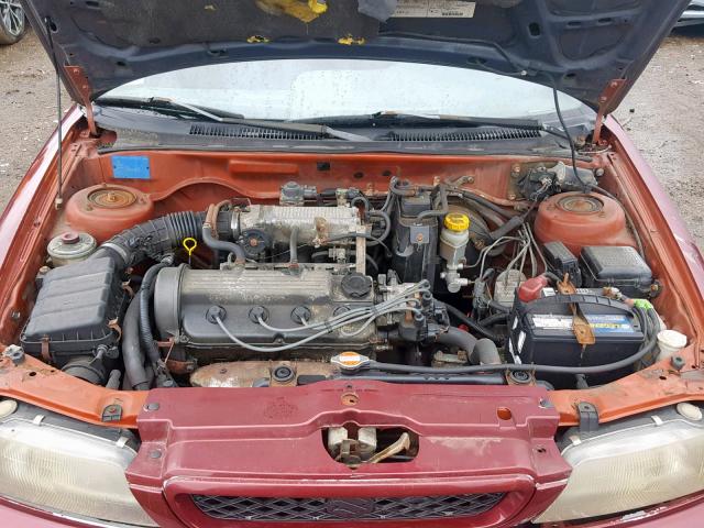 JS2GB31W4W5144293 - 1998 SUZUKI ESTEEM GL BURGUNDY photo 7