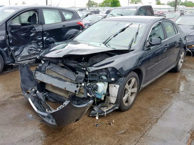 1G1ZC5E13BF382577 - 2011 CHEVROLET MALIBU 1LT BLACK photo 2