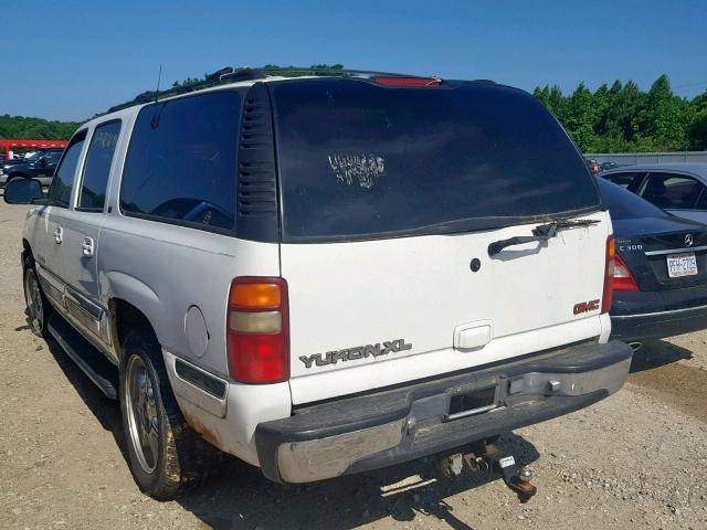 3GKFK16TX1G236667 - 2001 GMC YUKON XL K WHITE photo 3