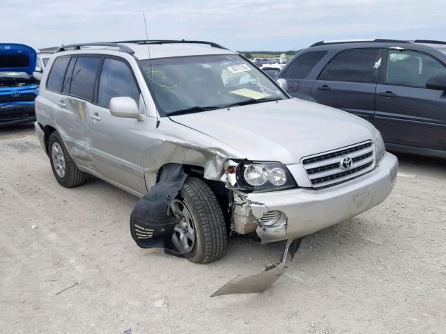 JTEGF21A030090377 - 2003 TOYOTA HIGHLANDER SILVER photo 1