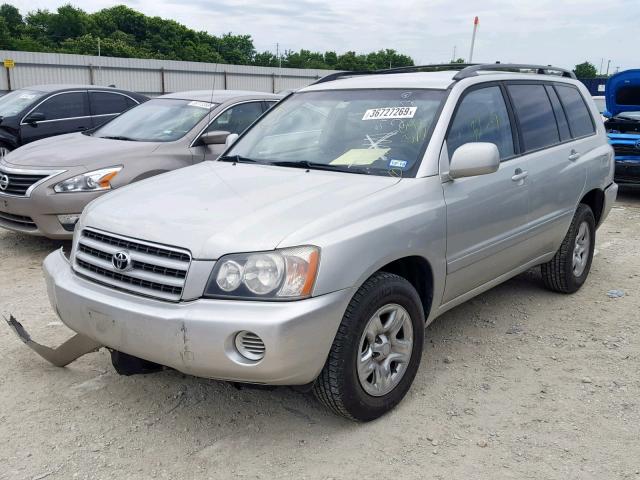 JTEGF21A030090377 - 2003 TOYOTA HIGHLANDER SILVER photo 2