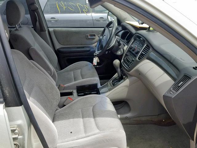 JTEGF21A030090377 - 2003 TOYOTA HIGHLANDER SILVER photo 5