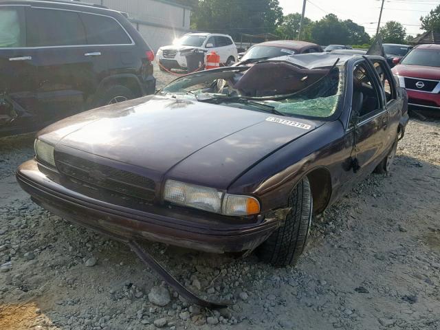 1G1BL52P2SR157253 - 1995 CHEVROLET CAPRICE / BURGUNDY photo 2