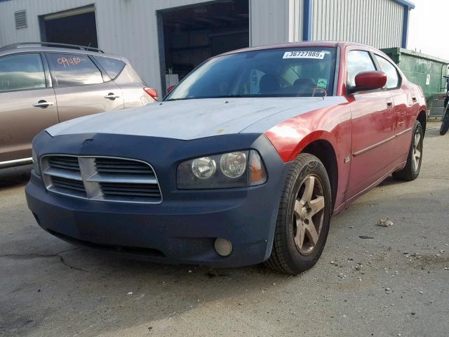 2B3CA3CV0AH286188 - 2010 DODGE CHARGER SX RED photo 2