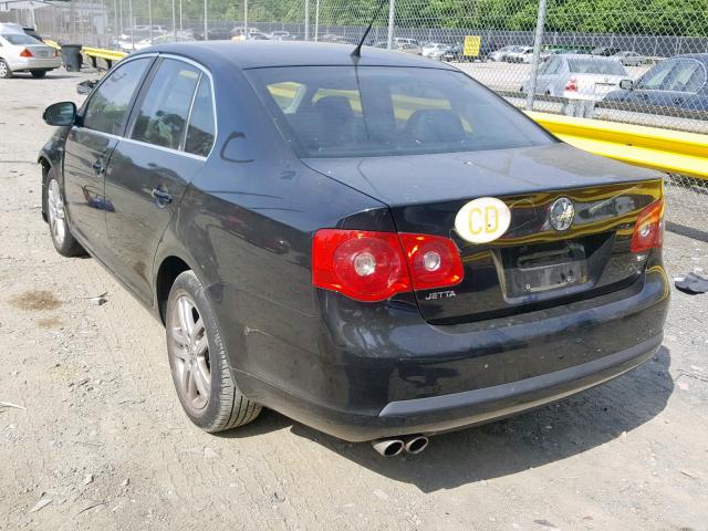 3VWEF71K27M068740 - 2007 VOLKSWAGEN JETTA WOLF BLACK photo 3