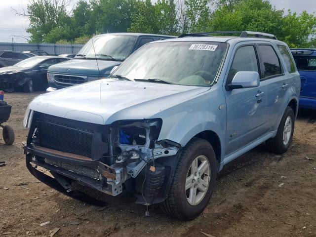 4M2CU29379KJ23672 - 2009 MERCURY MARINER HY BLUE photo 2