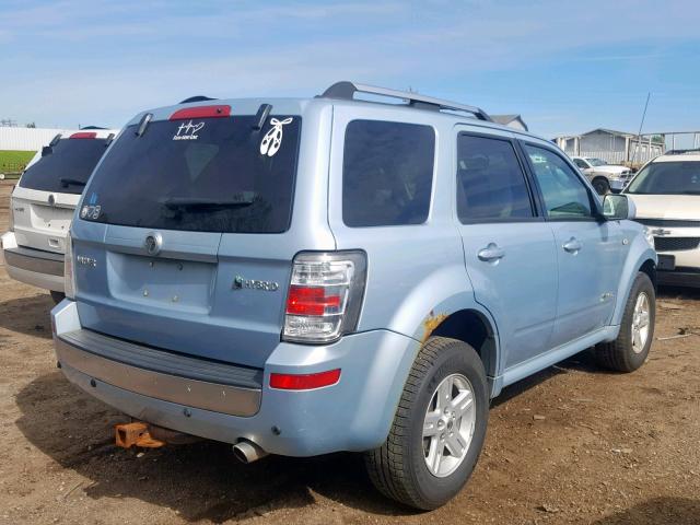 4M2CU29379KJ23672 - 2009 MERCURY MARINER HY BLUE photo 4