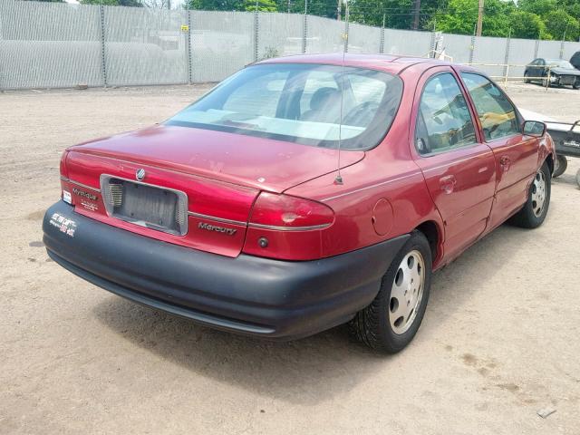 1MEFM6532XK628126 - 1999 MERCURY MYSTIQUE G MAROON photo 4