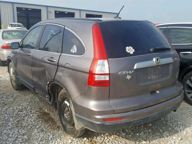 5J6RE3H78BL059336 - 2011 HONDA CR-V EXL GRAY photo 3