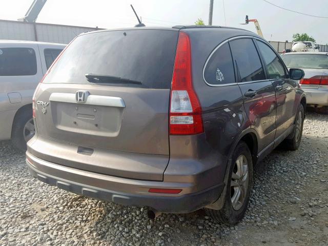 5J6RE3H78BL059336 - 2011 HONDA CR-V EXL GRAY photo 4