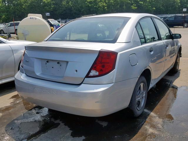1G8AG52F34Z165826 - 2004 SATURN ION LEVEL SILVER photo 4