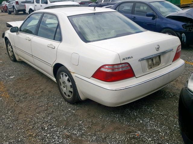 JH4KA966X4C002282 - 2004 ACURA 3.5RL WHITE photo 3