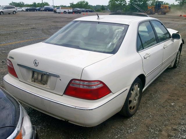 JH4KA966X4C002282 - 2004 ACURA 3.5RL WHITE photo 4