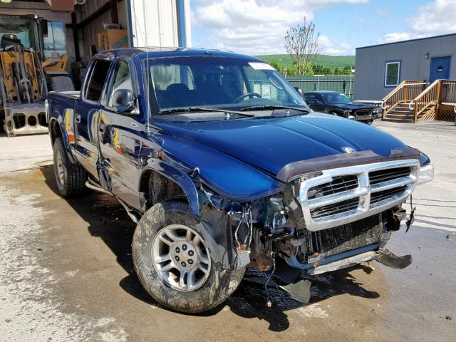 1B7HG2AN31S284878 - 2001 DODGE DAKOTA QUA BLUE photo 1