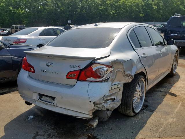 JN1CV6AR5CM970862 - 2012 INFINITI G37 SILVER photo 4