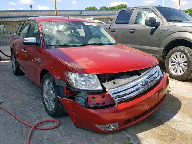 1FAHP25W99G111342 - 2009 FORD TAURUS LIM RED photo 1