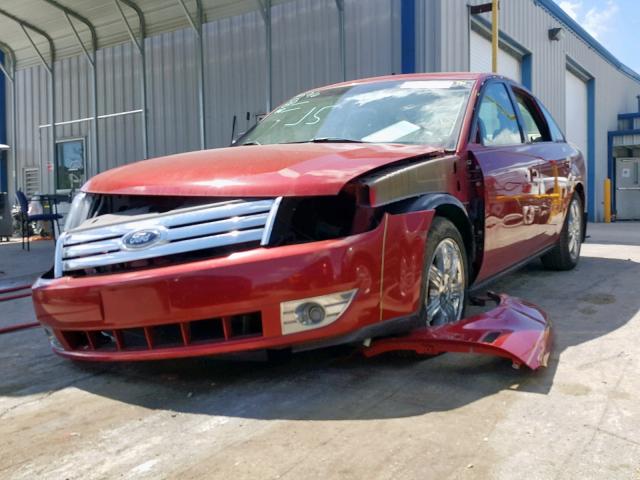 1FAHP25W99G111342 - 2009 FORD TAURUS LIM RED photo 2