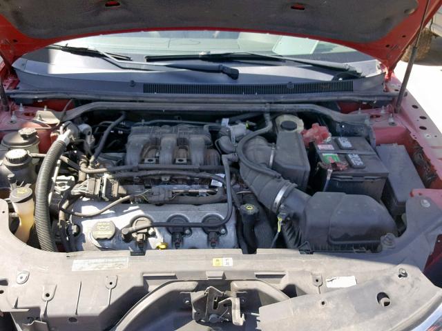 1FAHP25W99G111342 - 2009 FORD TAURUS LIM RED photo 7