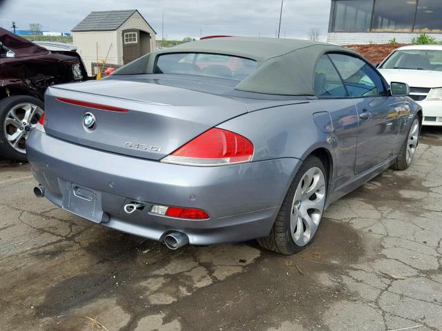 WBAEK73465B324635 - 2005 BMW 645 CI AUT SILVER photo 4