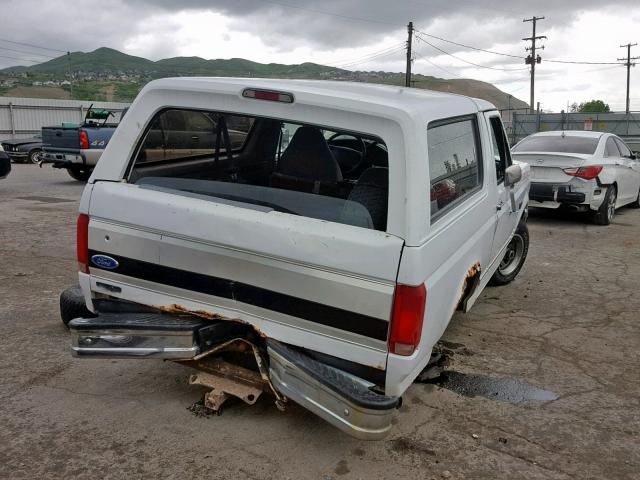 1FMEU15H0TLB63230 - 1996 FORD BRONCO U10 WHITE photo 4