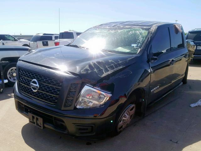 1N6AA1EK6HN517008 - 2017 NISSAN TITAN S BLACK photo 2