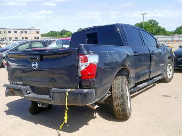 1N6AA1EK6HN517008 - 2017 NISSAN TITAN S BLACK photo 4