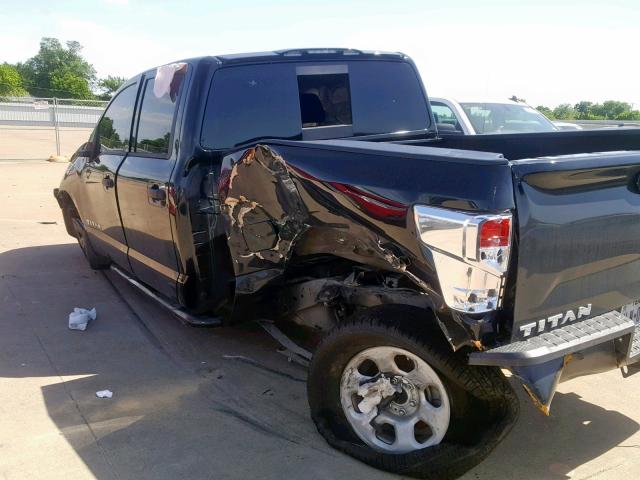 1N6AA1EK6HN517008 - 2017 NISSAN TITAN S BLACK photo 9