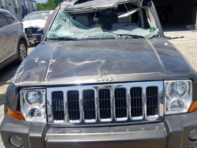 1J8HH58206C310826 - 2006 JEEP COMMANDER GRAY photo 7